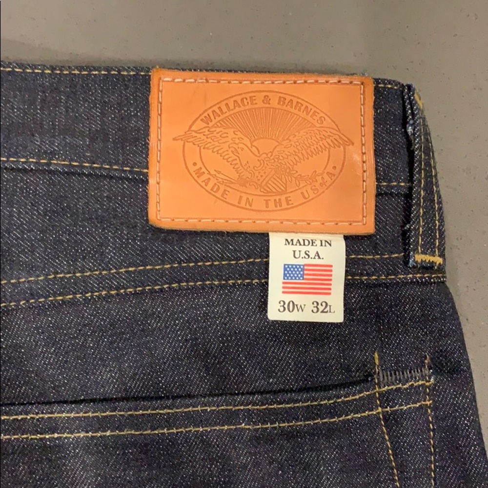Wallace & Barnes Raw Selvedge Denim Straight Leg